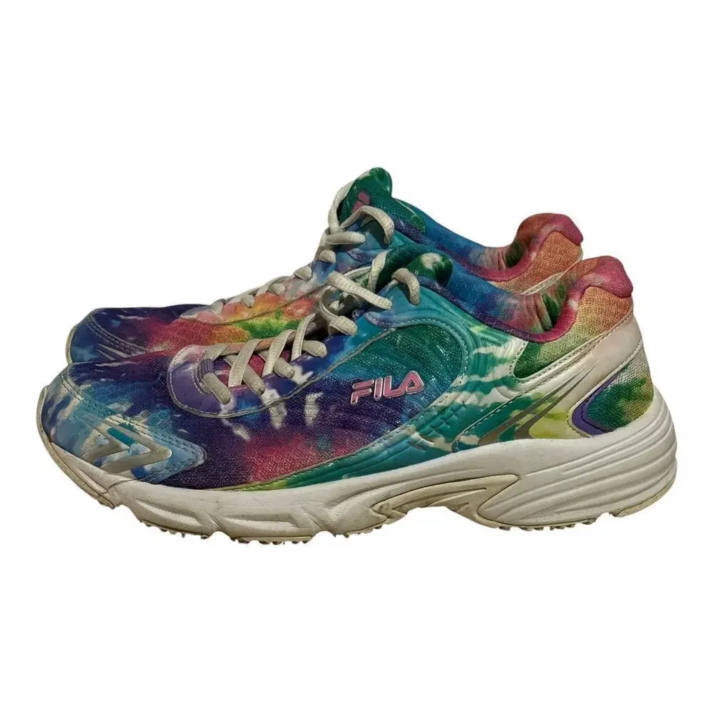 Fila Tie Dye Chunky Sneakers Women's Size 8 Multicolor 5LM00679-661